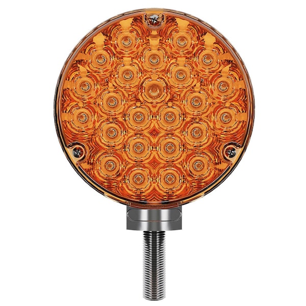 Abrams Round Double Face 48 LED Pedestal Mount Stop Tail Turn Signal Parking Light, PK2 PTPL-RDF-24-RA - main